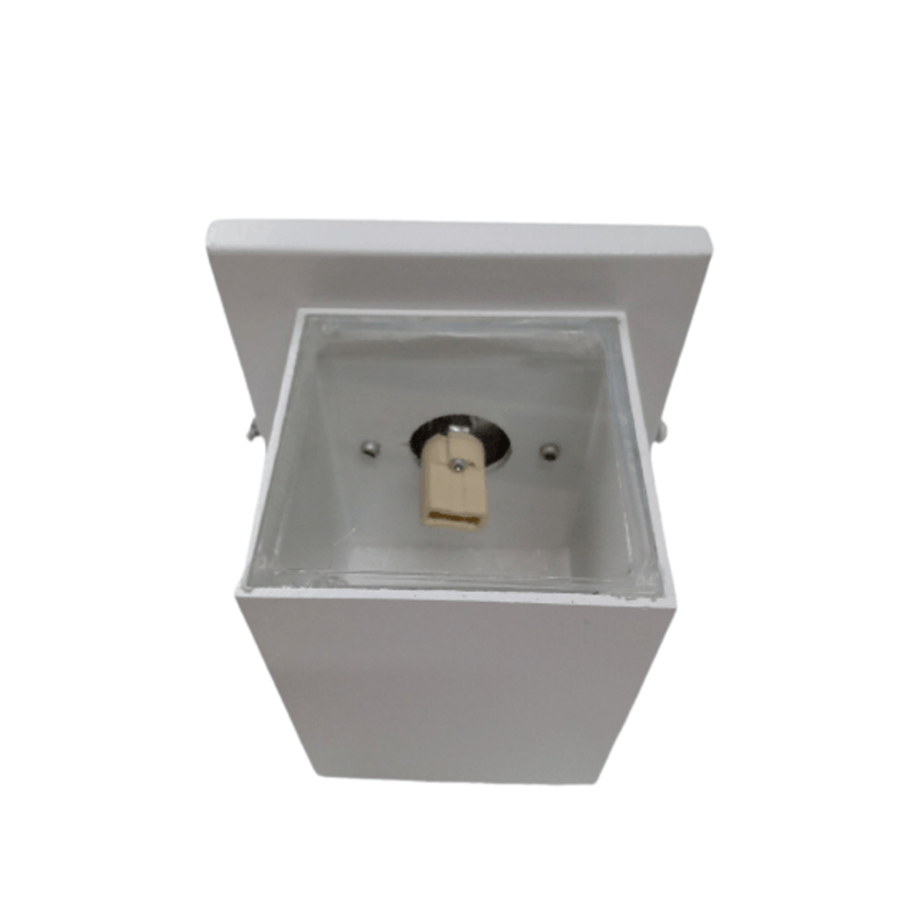 Arandela Ar-248/10v P/1g9 Vedada Vd Transparente Alumínio - Belly Lustres